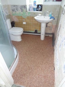 My bathroom with carpet fitted
